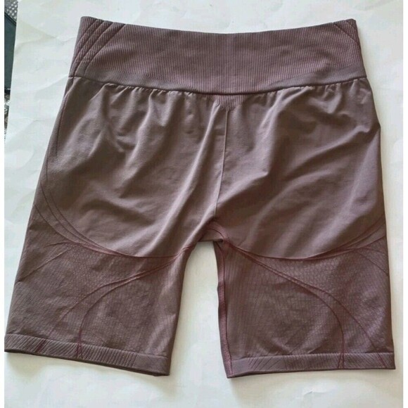 GYMSHARK APEX Seamless Shorts Size XXL Brown Biker Women's Activewear Workout - Picture 2 of 10